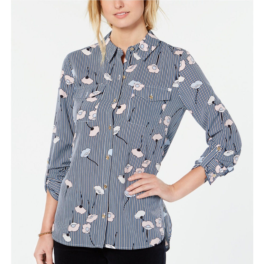 Tommy Hilfiger Poppy Button Down Top